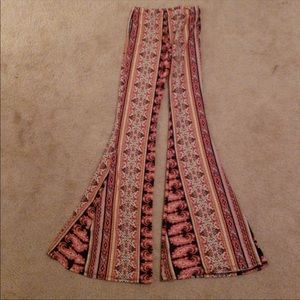 Printed Boho Flare Pants